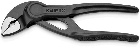 KNIPEX Cobra XS slip-joint pliers 10 cm, 2.4 cm, metal, black, 63 g (Black)