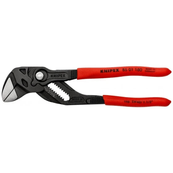 Knipex 86 01 180 Adjustable Pliers Wrench (Red) — view 4