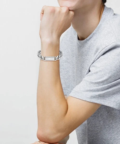 Distinctive Men's Steel Bracelet Backhand 2040439 (Silver) — view 2