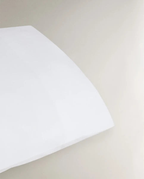 Zarahome Percale Pillowcase (200 Thread Count) (50 x 75 cm / White) — view 12