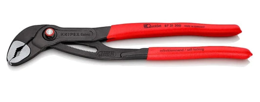 KNIPEX 87 21 300 Slip-joint Pliers 7 cm x 6 cm Chromium-Vanadium Steel Metal/Plastic Red (Red)