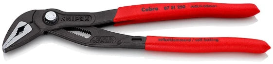 KNIPEX 87 51 250 Tongue-and-Groove Pliers, 3.2–3.4 cm, Chromium-Vanadium Steel, Red, 25 cm (Red) — view 2