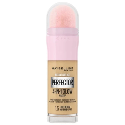 Maybelline Instant Perfector Glow 4-in-1 Foundation (20 ml / 1.5 - LIGHT MEDIUM)