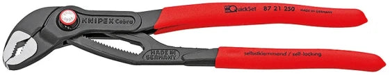 KNIPEX 87 21 250 Tongue-and-Groove Pliers, 25 cm, 5 cm, 4.6 cm, Chromium-Vanadium Steel, Red (Red) — view 3