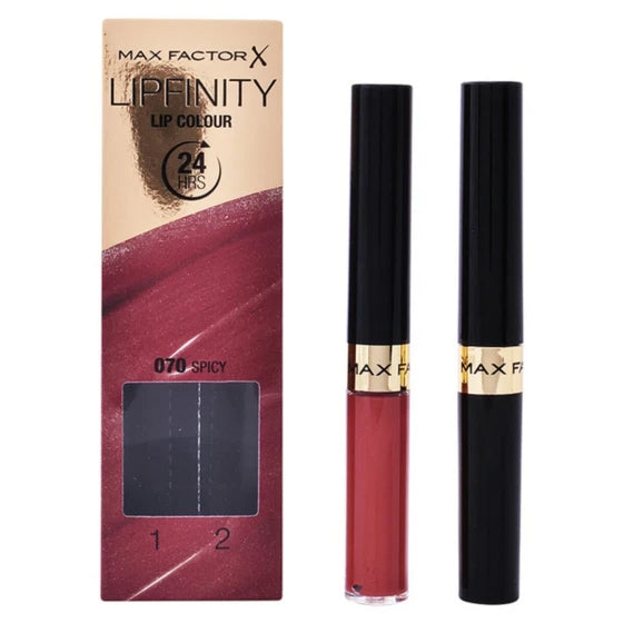 Max Factor Lipfinity Women's Cosmetic Set (2 pcs) (070 - Spicy Shade)