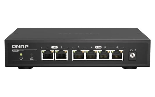 Qnap Systems QNAP QSW-2104-2T Unmanaged 2.5G Ethernet (100/1000/2500) (Black)