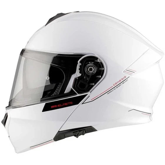 MT Helmets Genesis SV Modular Helmet (L / White) — view 3