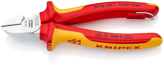 KNIPEX 70 06 160 T VDE Diagonal Cutter (Yellow)