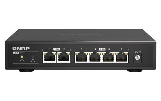 Qnap Systems QNAP QSW-2104-2T Unmanaged 2.5G Ethernet (100/1000/2500) (Black) — view 2