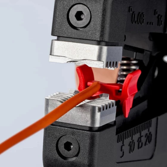 KNIPEX PreciStrip 16 Insulation Stripper (Red) — view 9