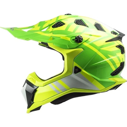 LS2 MX700 Subverter Evo GAMMAX Cross Enduro Motorcycle Helmet Yellow Fluo Green (XL) — view 2