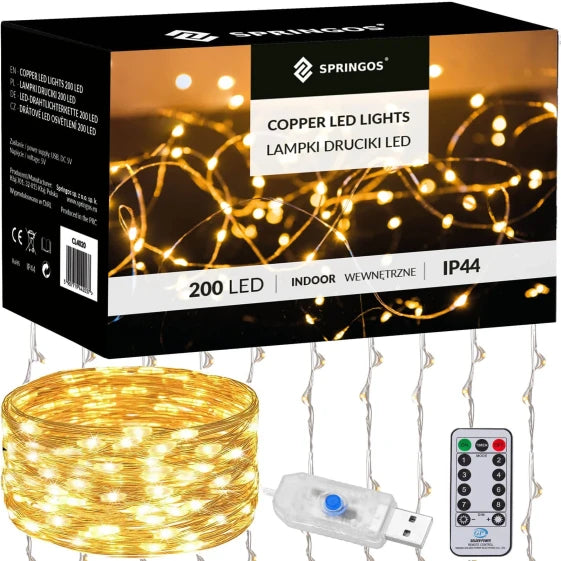 SPRINGOS Garland 2 x 2 m (Golden) — view 10