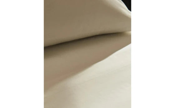 Zarahome Percale Cotton Flat Sheet (200 Thread Count) (160 x 280 cm / White) — view 12
