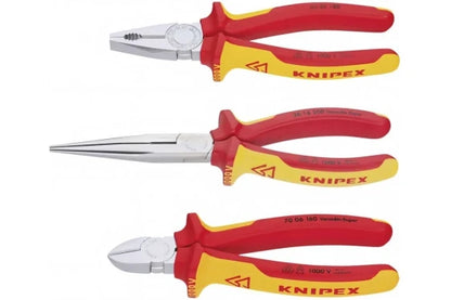 Knipex 00 20 12 electrically insulated tool set, 3 pieces (170 x 370 x 40 mm / Yellow) — view 2