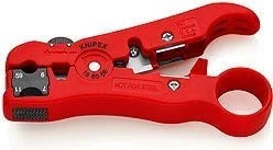 KNIPEX 16 60 06 SB Coaxial Stripping Tool 125 mm (Red)