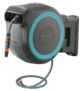 Gardena 18625-20 Wall-mounted Automatic Reel Black/Blue 30 m (Blue)