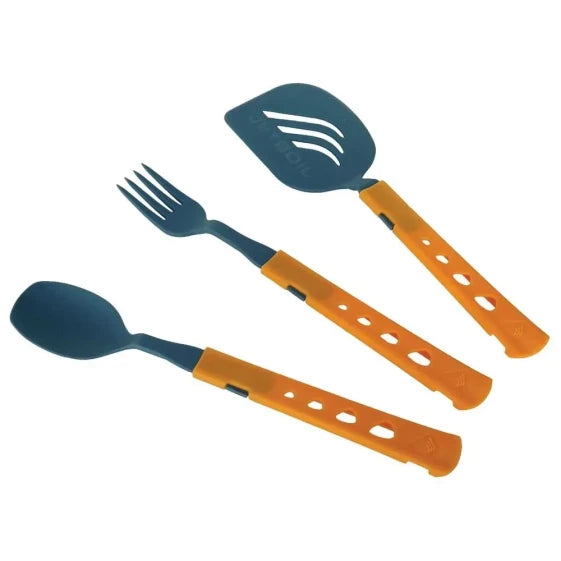 JETBOIL Jetset Cutlery Set (Blue / Orange)