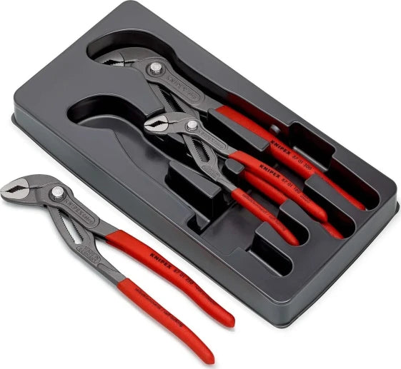 KNIPEX 00 20 09 V02 pliers set, plastic, red, 1.22 kg, 170 mm, 40 mm (170 x 370 x 40 mm / Red) — view 2