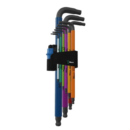 Wera 05022210001 L-shaped metric hex key set, 9 pcs (1.5, 2, 2.5, 3, 4, 5, 6, 8, 10 mm), 9 cm, 22.4 cm (95 x 31 x — view 2