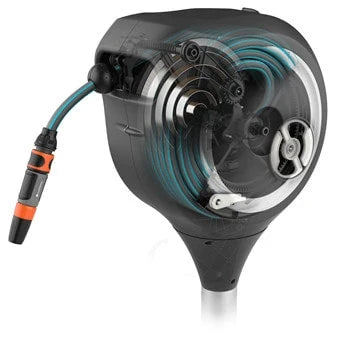 Gardena Deutschland GmbH Gardena RollUp Ground-standing Reel Automatic 0–360° 20 m Black/Grey (Gray) — view 5