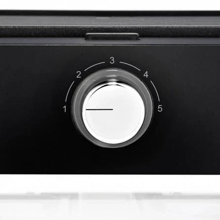WMF LONO Quadro Table Grill, Black/Chrome, Square Griddle 270 x 270 mm, Aluminum (400 x 320 x 400 mm / Black) — view 4