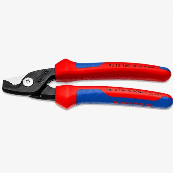 KNIPEX StepCut power cable cutter, Black/Blue/Red, 1.5 cm, 50 mm², 160 mm, 240 g (Black; Blue; Red)