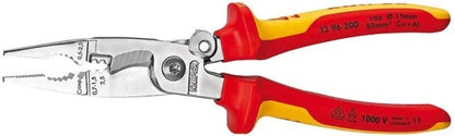 KNIPEX 13 96 200 Needle-nose pliers, Steel/Plastic, Red/Orange, 20 cm, 280 g (Orange; Red) — view 2