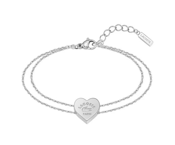 Lacoste Romantic Steel Heart Bracelet 2040396 (Silver)