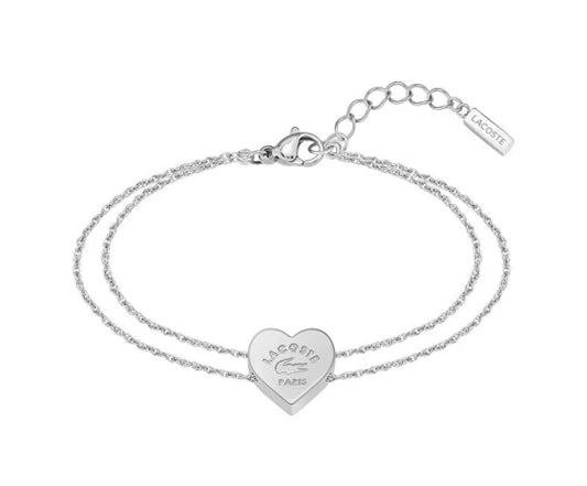 Lacoste Romantic Steel Heart Bracelet 2040396 (Silver)