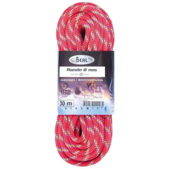 Beal Rando Golden Dry 8 mm Rope (30 m / Pink)