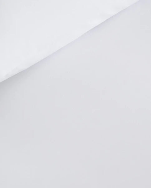 Zarahome Percale Duvet Cover (200 Thread Count) (150 x 220 cm / White) — view 3