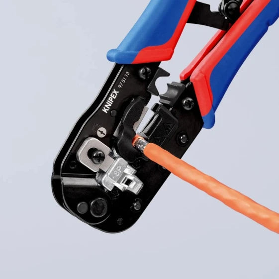 KNIPEX 97 51 13 Crimping Pliers (Red) — view 7
