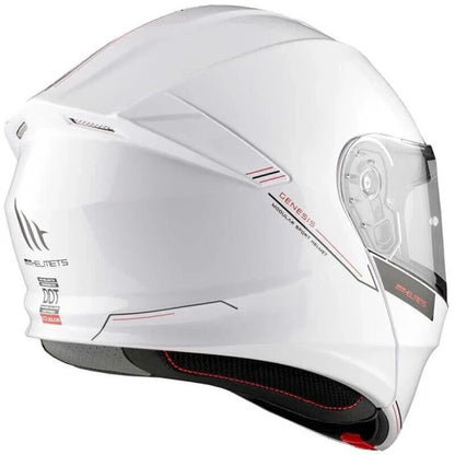 MT Helmets Genesis SV Modular Helmet (L / White) — view 6