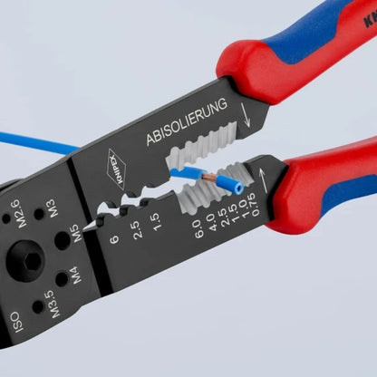 KNIPEX 97 32 240 Crimping Tool (Red) — view 3