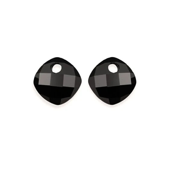 EAGEM07-CC Black Onyx Earring Pendants (Black)