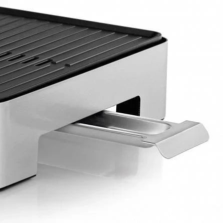 WMF LONO Quadro Table Grill, Black/Chrome, Square Griddle 270 x 270 mm, Aluminum (400 x 320 x 400 mm / Black) — view 3