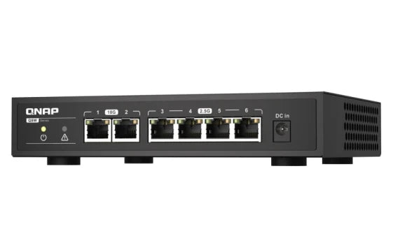 Qnap Systems QNAP QSW-2104-2T Unmanaged 2.5G Ethernet (100/1000/2500) (Black) — view 5