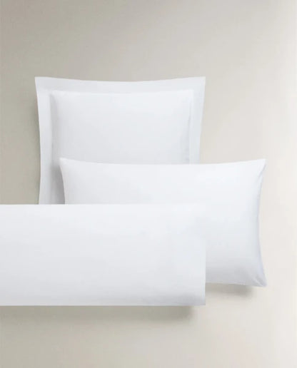 Zarahome Percale Pillowcase (200 Thread Count) (50 x 75 cm / White) — view 2
