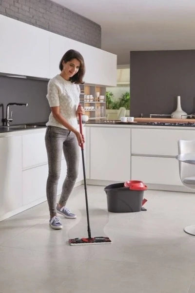 Vileda Turbo Ultramat Bucket and Mop Set (Black / Red) — view 9