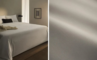 Zarahome Percale Duvet Cover (200 Thread Count) (150 x 220 cm / White) — view 4