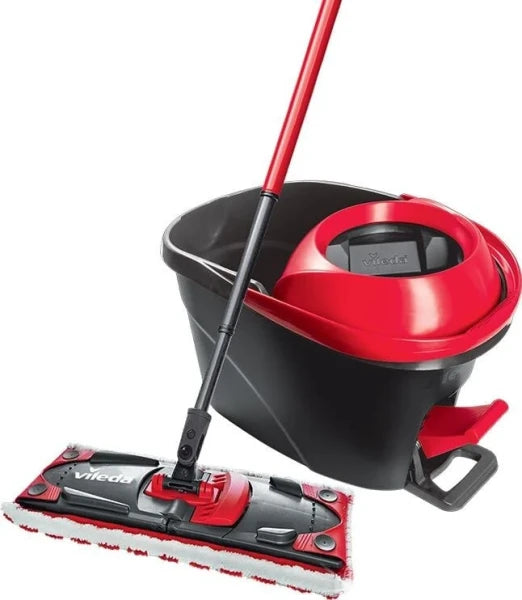 Vileda Turbo Ultramat Bucket and Mop Set (Black / Red) — view 2