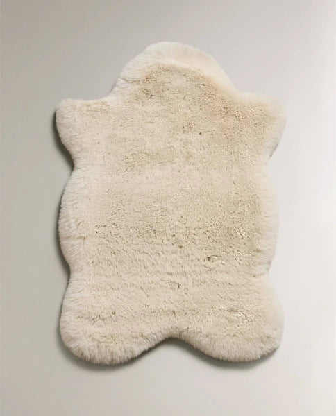 Zarahome Small Irregular Fuzzy Rug (60 x 90 cm) — view 9