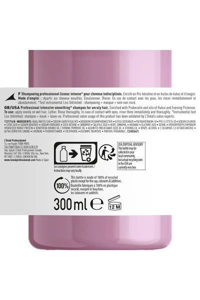 L'Oreal Professionnel Paris Liss Unlimited Shampoo 300 ml (300 ml) — view 12