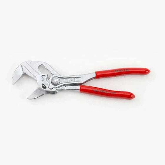 KNIPEX 86 03 125 Slip-joint pliers 12.5 cm, 2.3 cm, chromium-vanadium steel, plastic, red (Red) — view 4