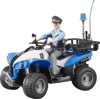 Bruder Bworld Police Quad with Policeman (160 x 160 x 93 mm / Blue) — view 2
