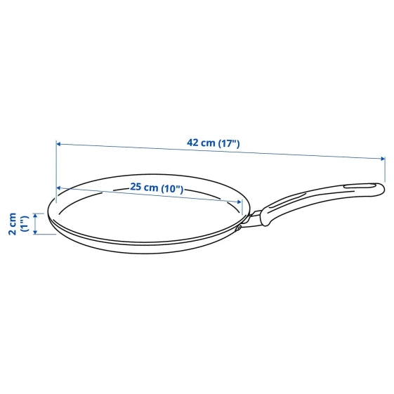 Ikea Crepe Pan, 25 cm, Black Nonstick Coating — view 8