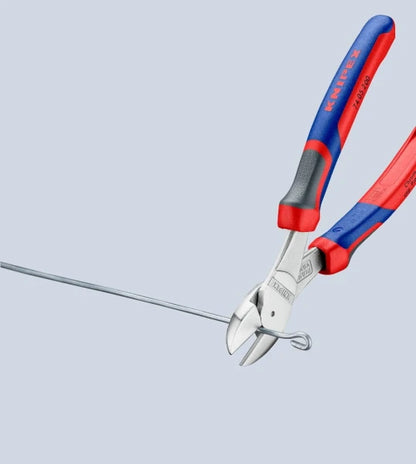KNIPEX 74 05 200 Diagonal Pliers - Chromium-Vanadium Steel - Plastic - Blue/Red - 200 mm - 303 g (Blue) — view 5