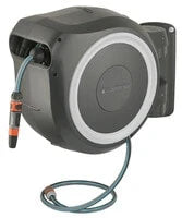 Gardena RollUp Wall-mounted Automatic Reel, Black/Grey, -90 to 90° (White)