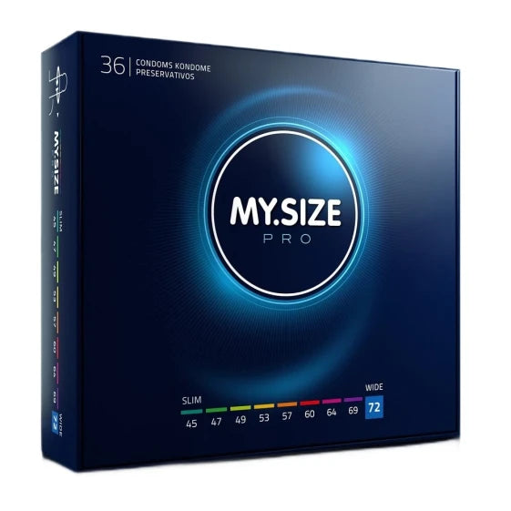 MY.SIZE Pro 72 mm Condoms, 36 units (Transparent) — view 2