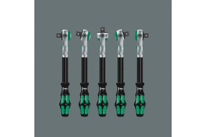 Wera 8100 SA 6 Socket Wrench Set, 1/4" Drive Ratchet Handle, 1 pc, Black/Chrome/Green (110 x 60 x 205 mm / Gray) — view 13